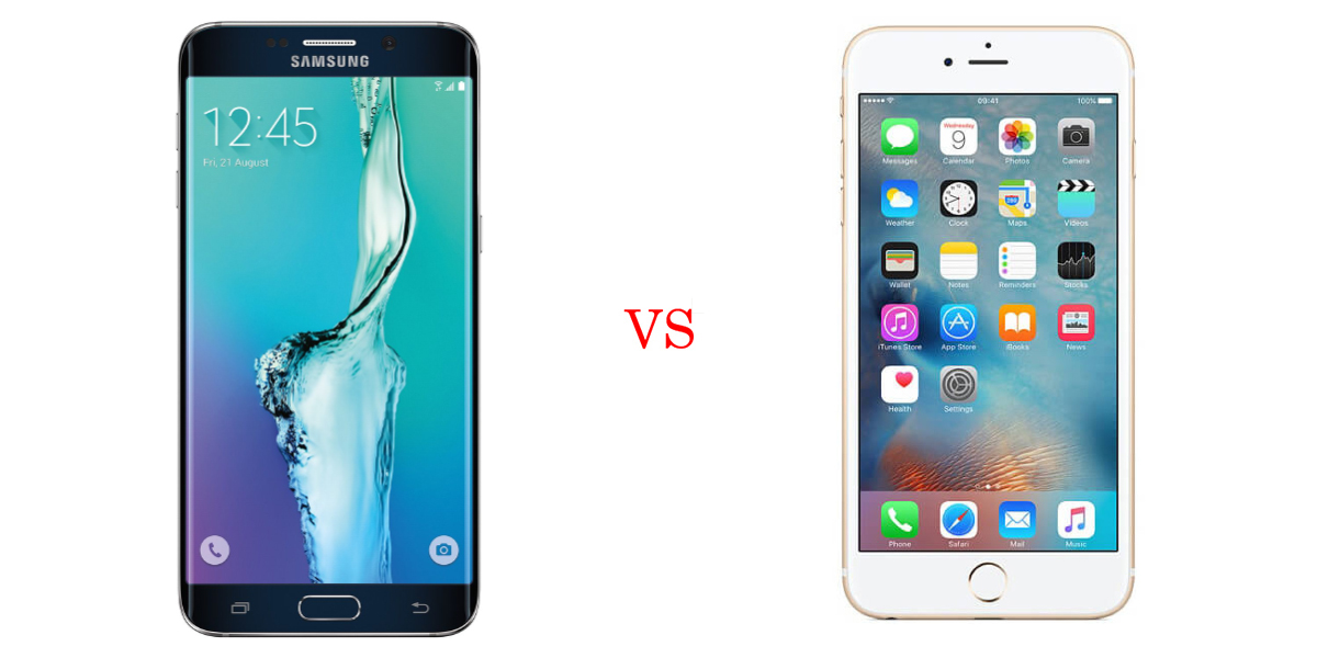 Samsung Galaxy S6 Edge Plus versus iPhone 6s Plus 1